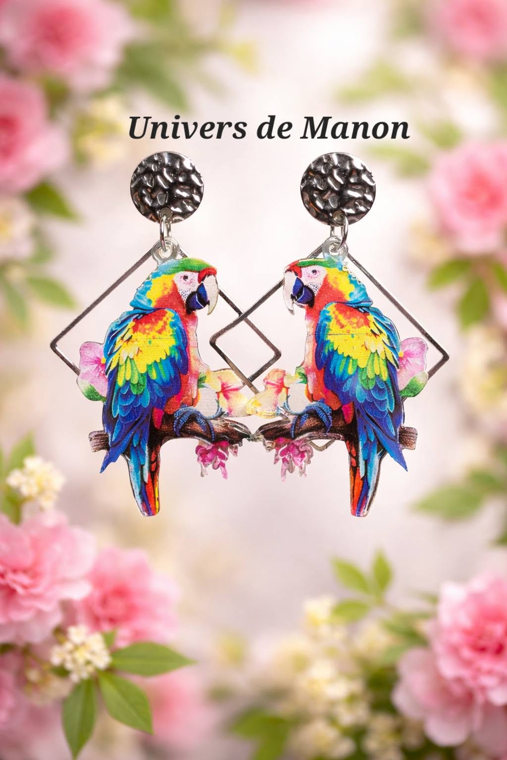Boucles d’oreilles Perroquets Exotiques
