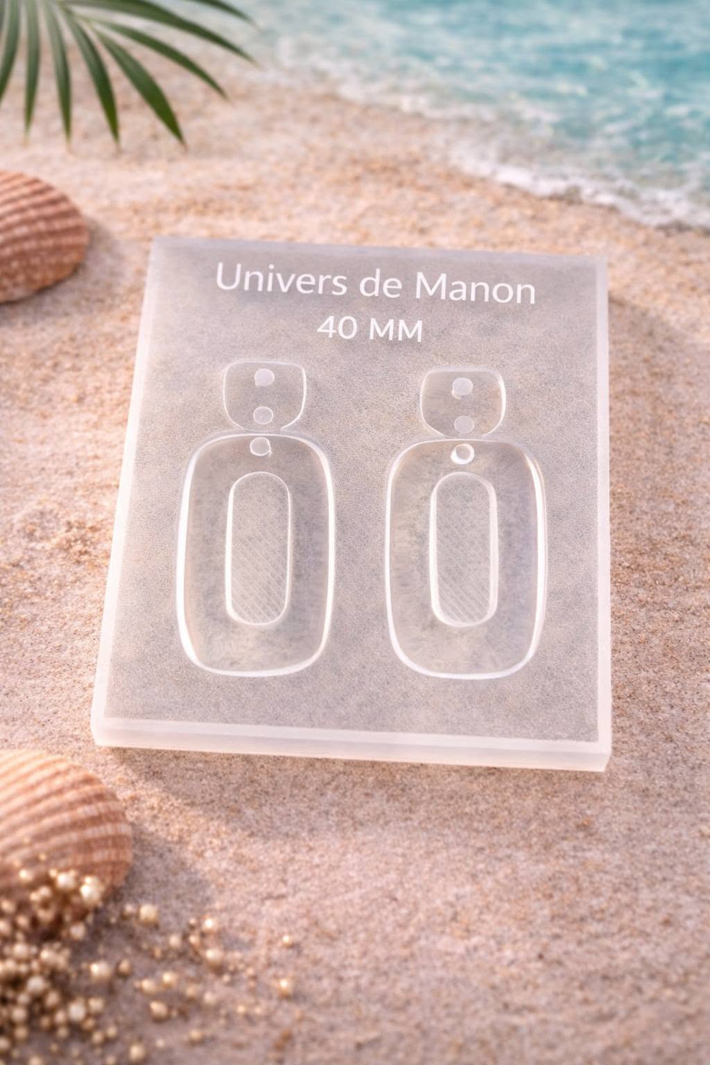 Moule en silicone – boucle d'oreille 40 mm