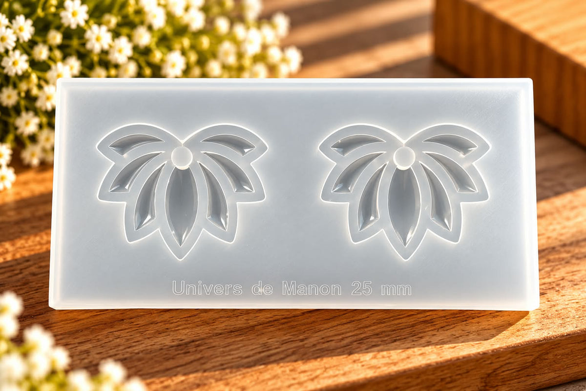 Moule en silicone 25 mm – Motif floral