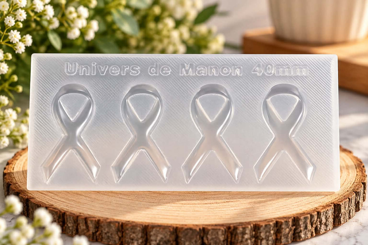 Moule en Silicone Ruban de Sensibilisation – 40 mm