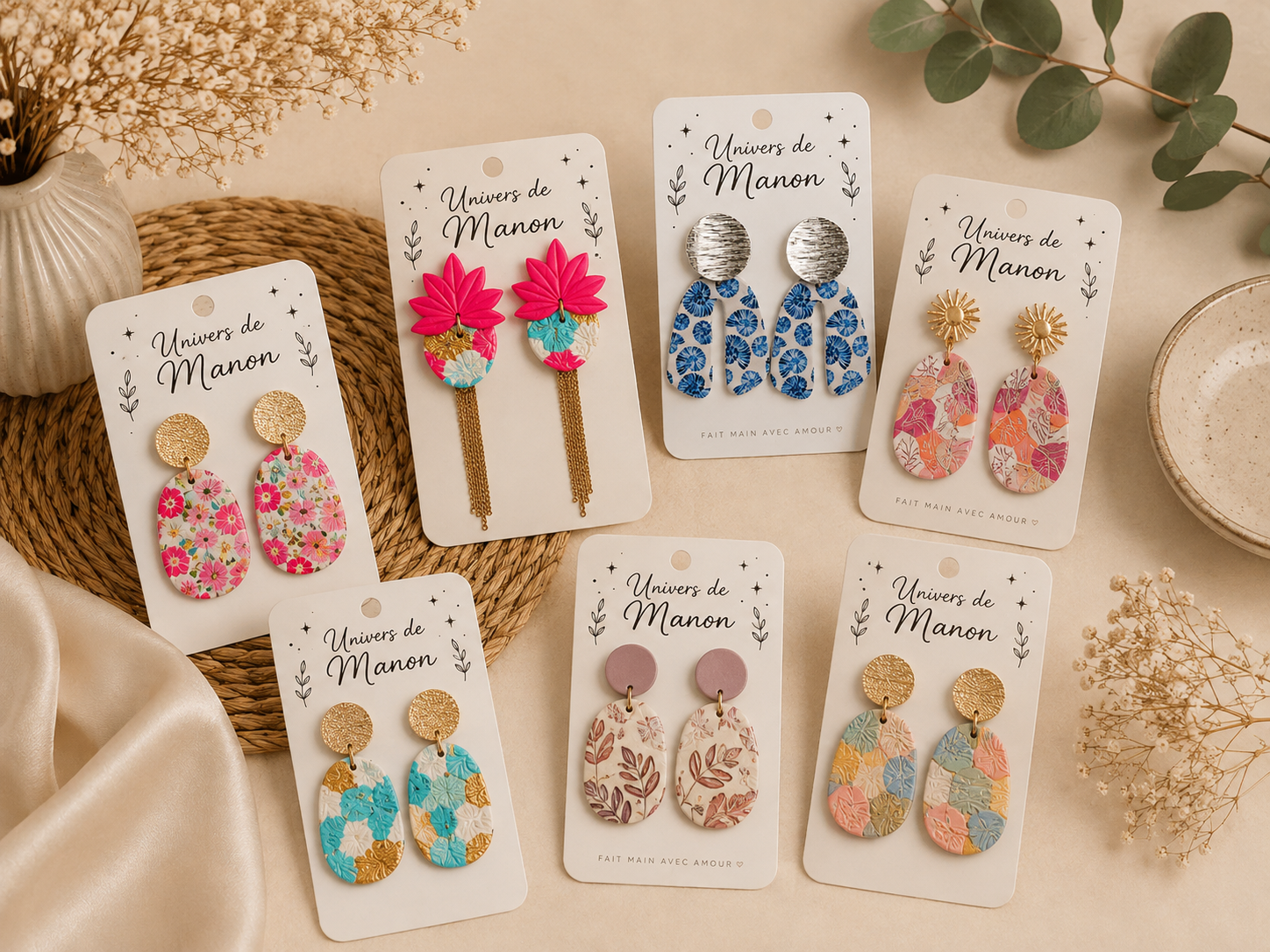 Boucles d’Oreilles Artisanales