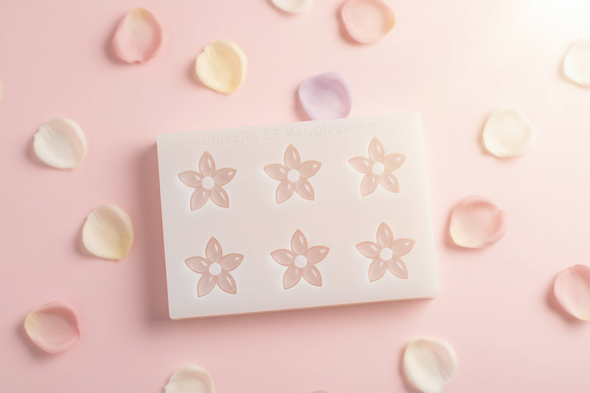 moule en silicone  florale – 20 mm