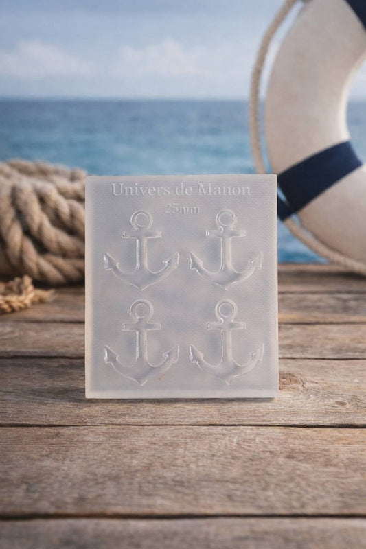 Moule Ancre Marine 25 mm – Univers de Manon ⚓  Description :
