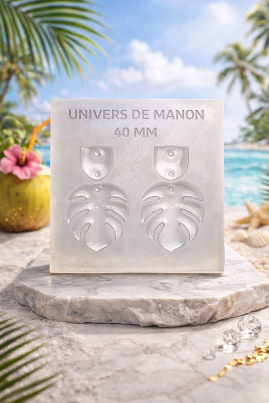 Moule Univers de Manon – 40 mm | Feuille tropicale