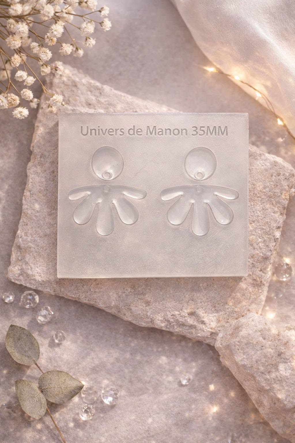 Moule Univers de Manon – 35 mm | Motif fleur délicate