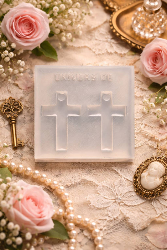Moule Boucles d’oreilles Croix Élégante