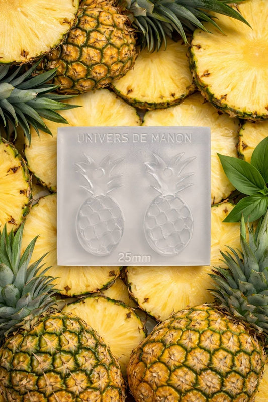 moule Boucles d’oreilles Ananas – Univers de Manon 25 mm 🍍