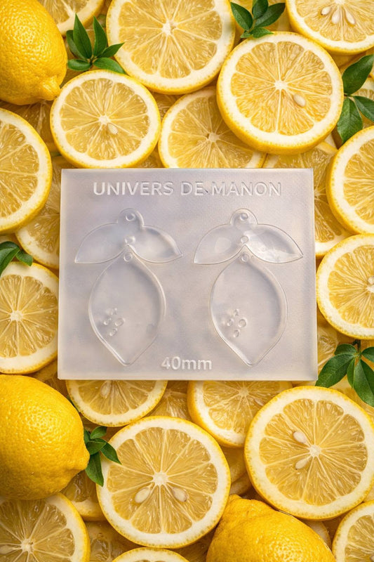 Moule Boucles d’oreilles Citron – Univers de Manon 40 mm 🍋
