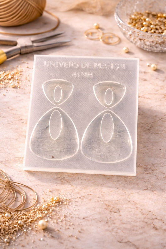 Moule en silicone – Boucles d’oreilles 44 mm