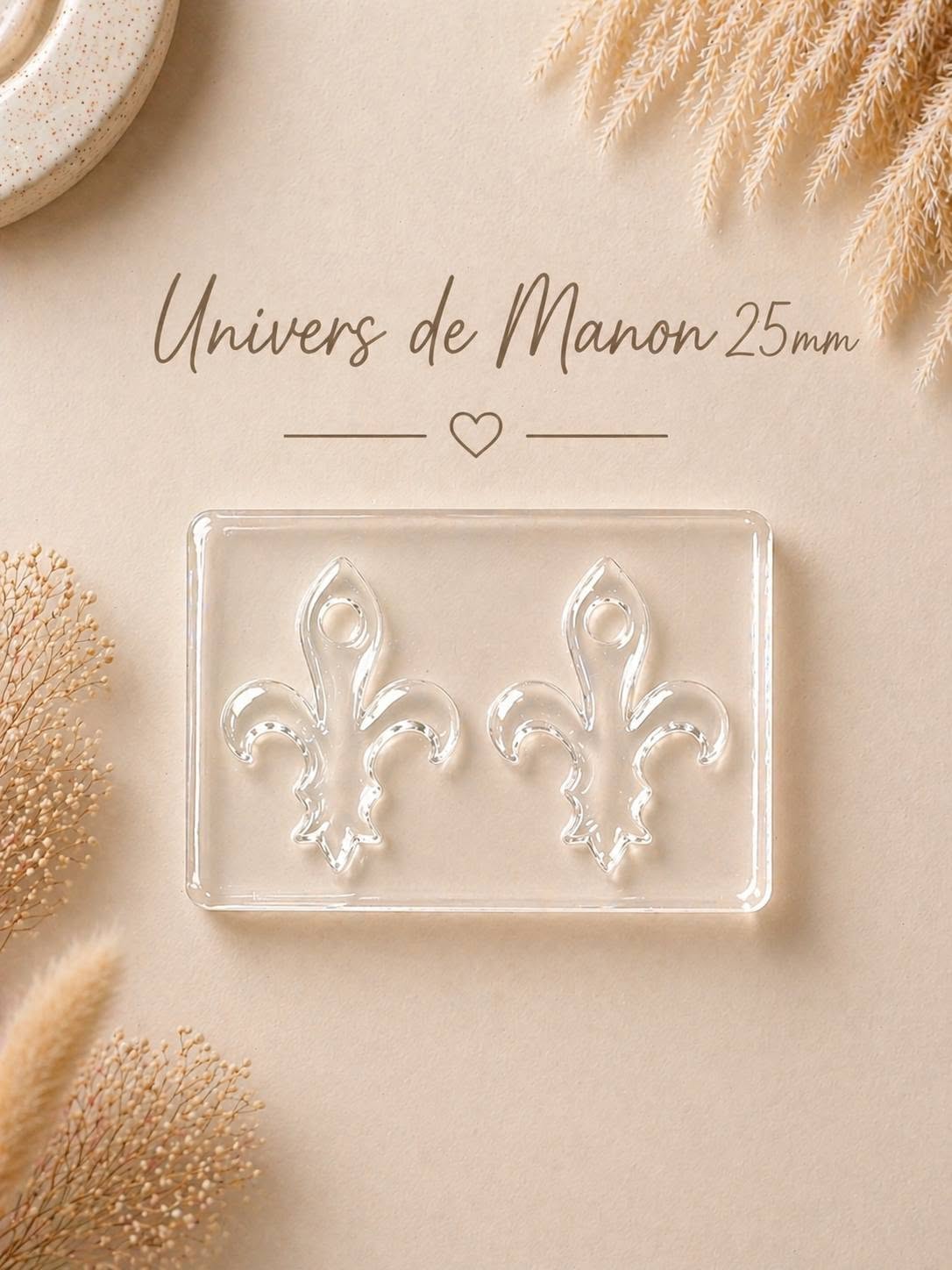 Moule en silicone Fleur de Lys – 25 mm