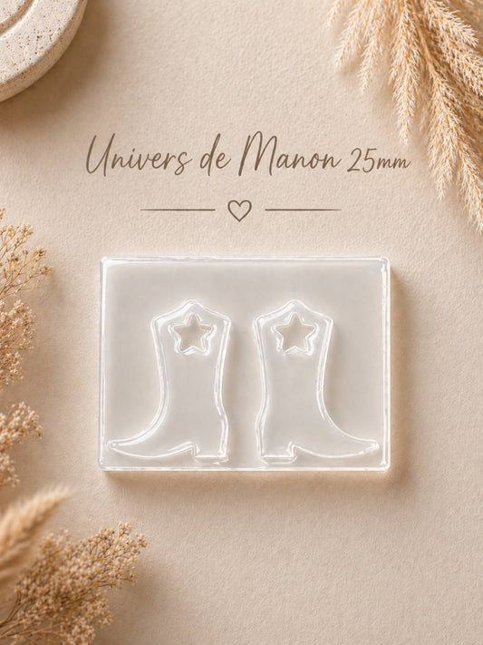 Moule en silicone Botte étoilée – 25 mm