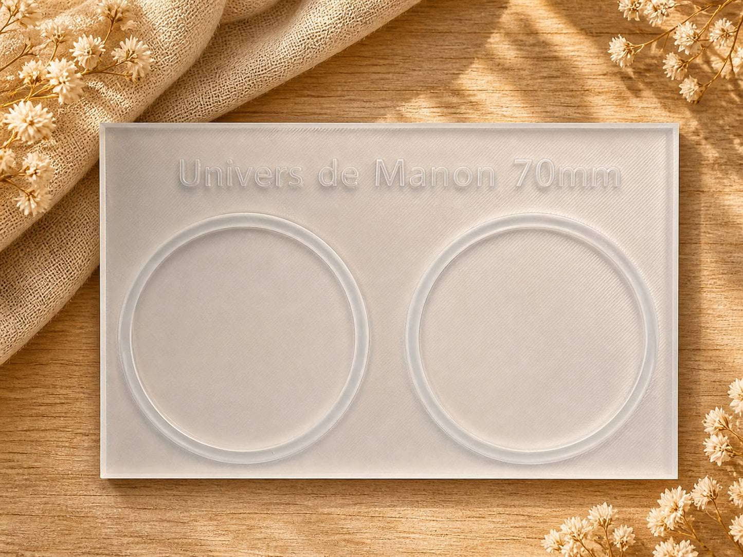 Moule silicone – 2 formes rondes 70 mm