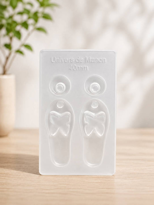 Moule Boucles d’Oreilles Tong – 40 mm