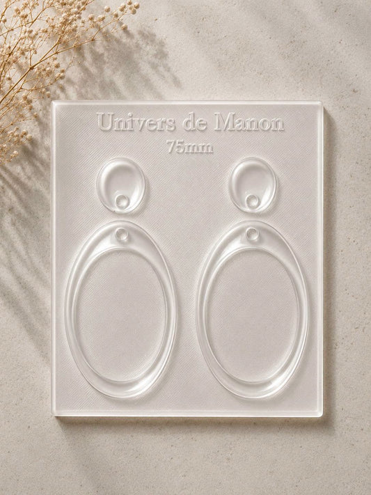 Moule Silicone Bijoux Ovales – 75 mm