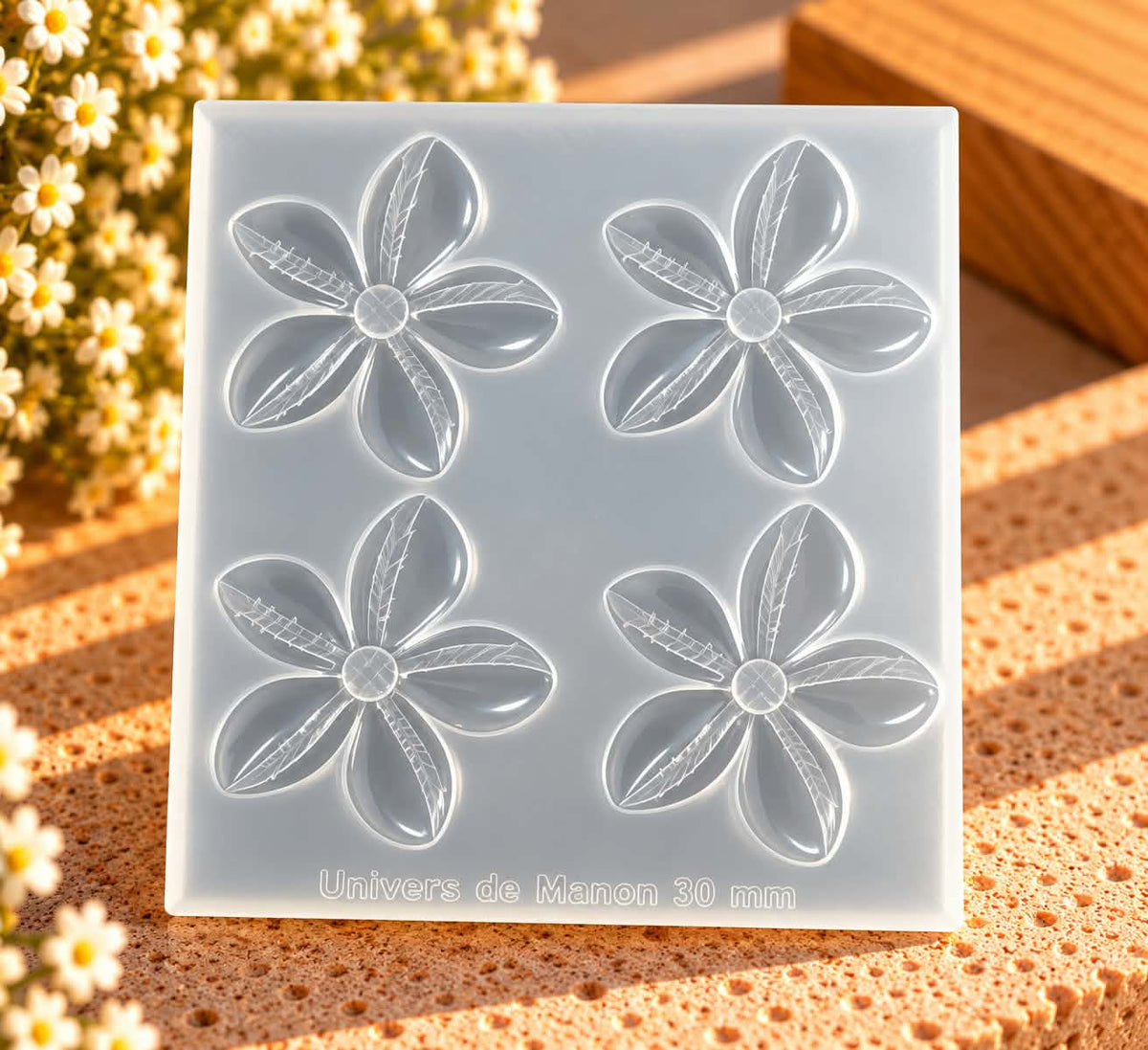 Moule en silicone 30 mm – Fleurs délicates