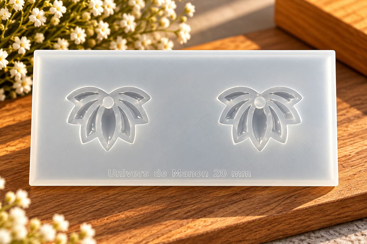 Moule en silicone 20 mm – Motif floral
