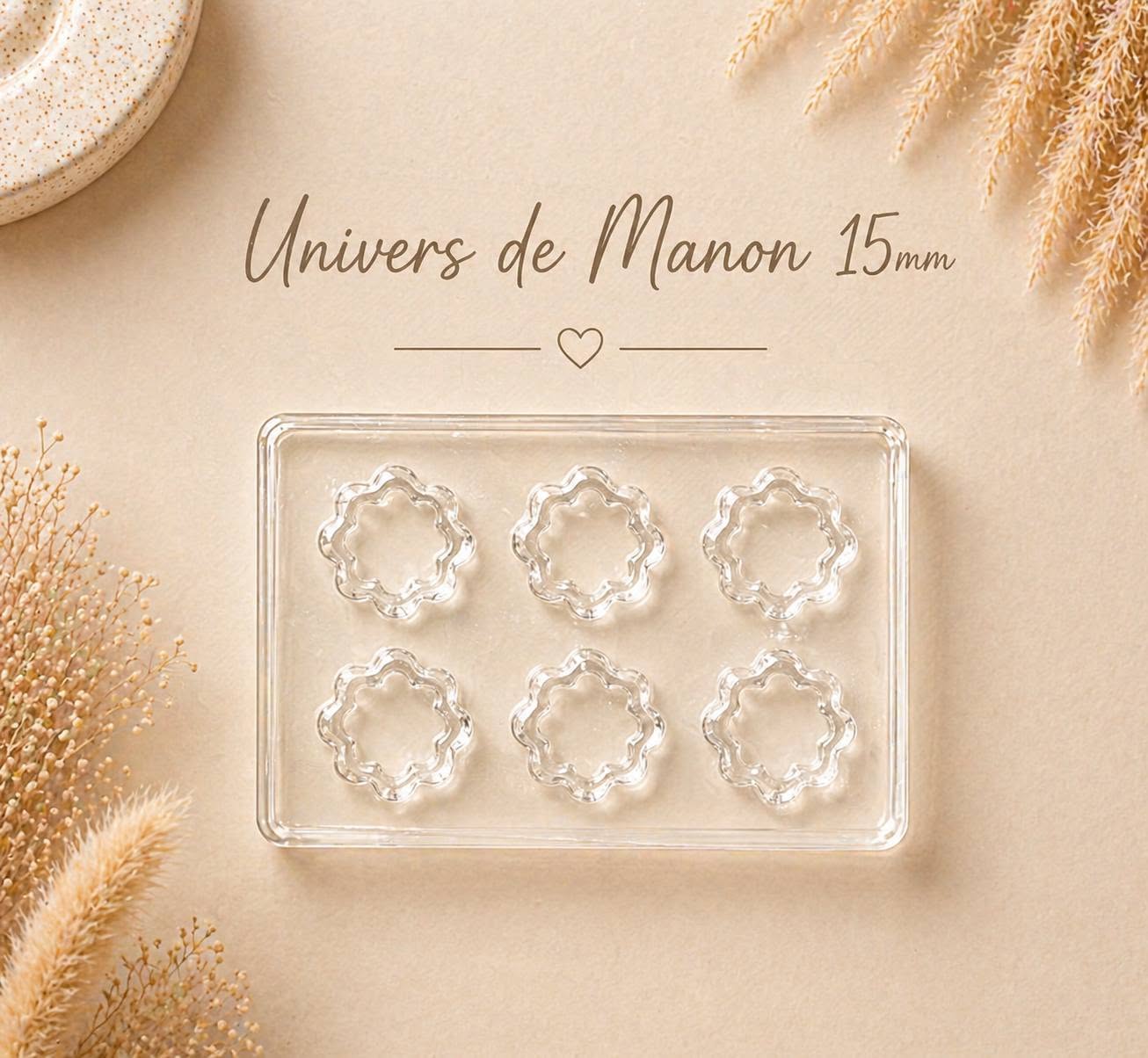 Moule en silicone anneaux  – 15 mm