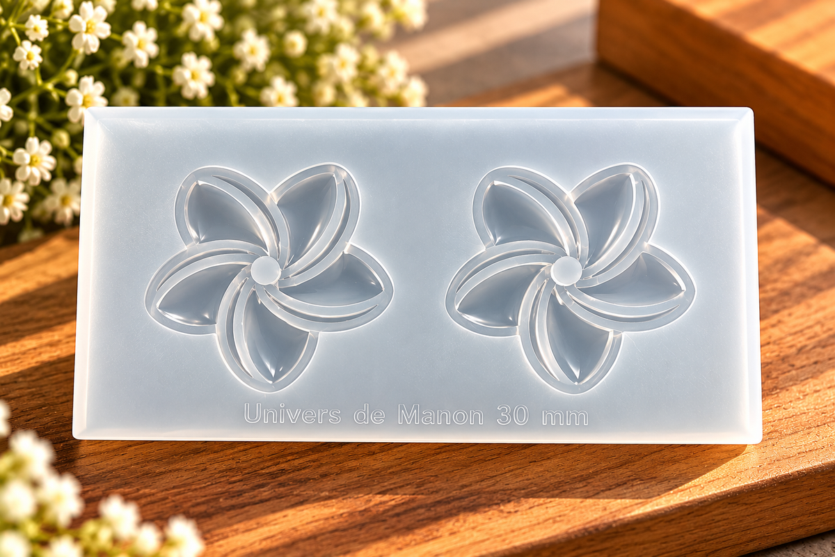 Moule en silicone 30 mm – Fleurs délicates