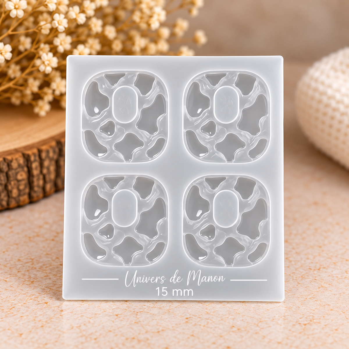 Moule Motif Vachette – 4 empreintes 15mm